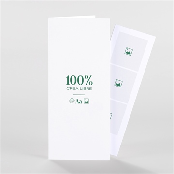 Remerciement mariage création vierge photomaton duo