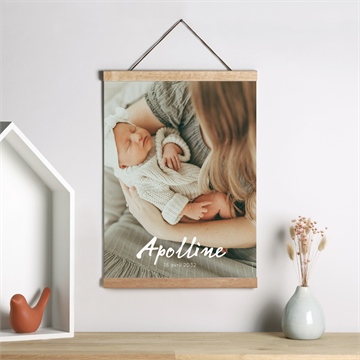 Affiche naissance mon joli prénom - Mise en situation