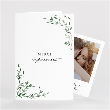 Remerciement mariage l'olivier plié duo