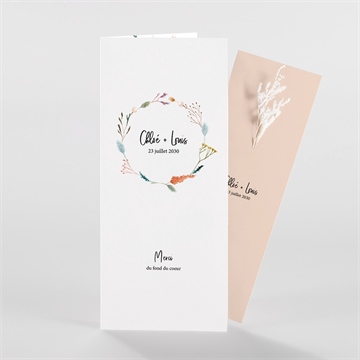 Remerciement mariage art champêtre fleur séchée