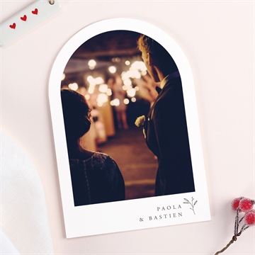 Remerciement mariage douce terracotta arche