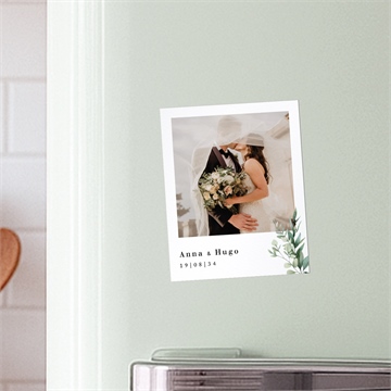 Remerciement mariage emeraude duo - Mise en situation