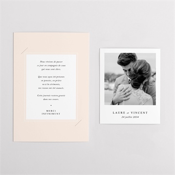 Remerciement mariage volupté duo - Vue d'ensemble