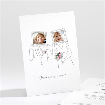 Save the Date mariage jolie devinette