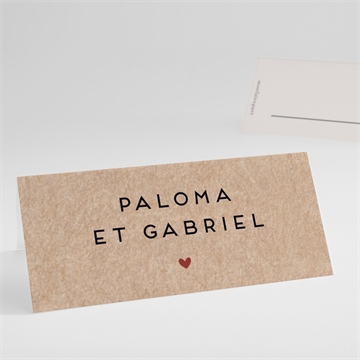 Marque-place mariage champagne