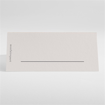 Marque-place mariage champagne - Dos du marque-place