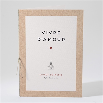 Livret de messe mariage champagne