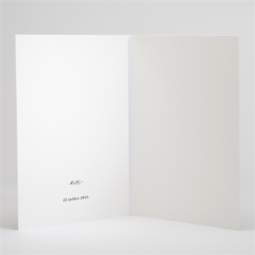 Livret de messe mariage végétal - Intérieur du livret