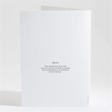 Livret de messe mariage végétal - Dos du livret