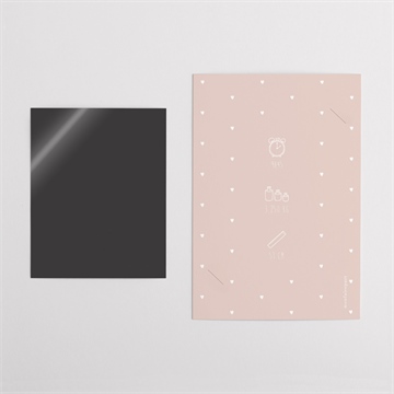 Faire-part naissance petit chéri magnet duo - Dos du faire-part