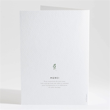 Livret de messe mariage amour elegant - Dos du livret