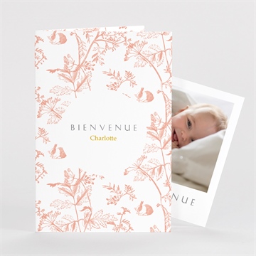 Faire-part naissance notre joie plié duo