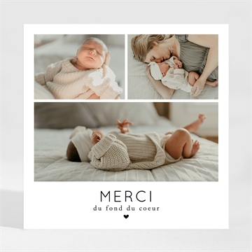 Remerciement naissance notre grand bonheur photomaton