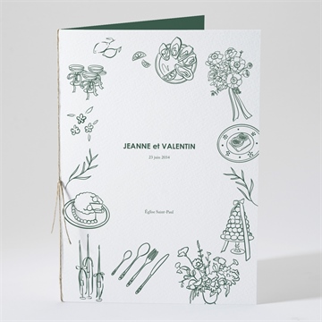 Livret de messe mariage pas le choix plié