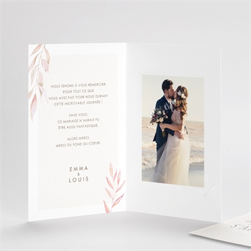 Remerciement mariage notre lien avec graines - Détail du remerciement