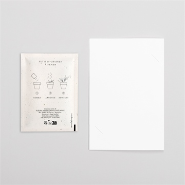 Faire-part naissance a vous de jouer avec graines - Dos du faire-part