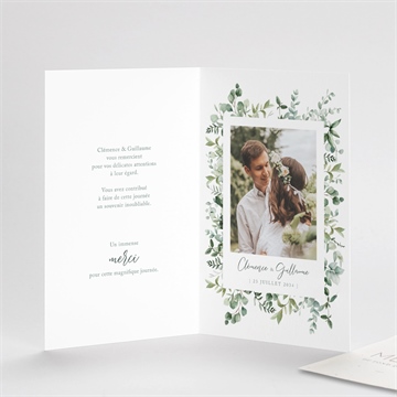 Remerciement mariage lyrisme avec graines - Détail du remerciement