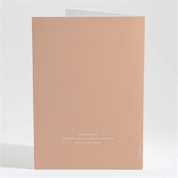 Livret de messe mariage bel éclat - Dos du livret