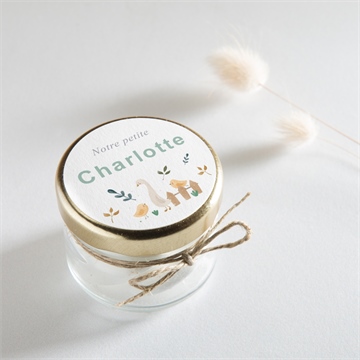 Sticker naissance tendres animaux - Mise en situation