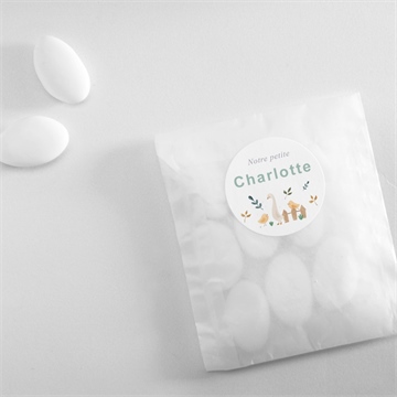 Sticker naissance tendres animaux - Mise en situation