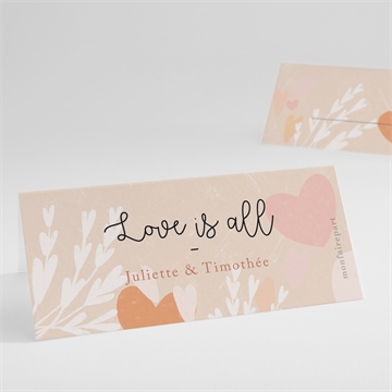Marque-place mariage love is all