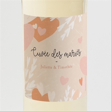 Etiquette de bouteille mariage love is all