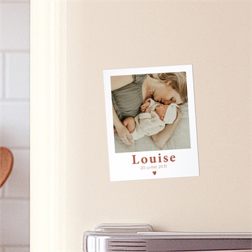 Faire-part naissance rayures estivales plié duo - Mise en situation