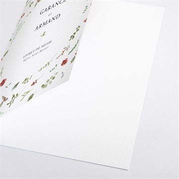 Livret de messe mariage ronde fleurie - Détail du livret