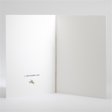 Livret de messe mariage ronde fleurie - Intérieur du livret