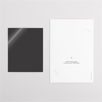 Remerciement mariage geek - Dos du remerciement