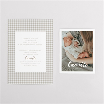 Faire-part naissance vichy - Vue d'ensemble