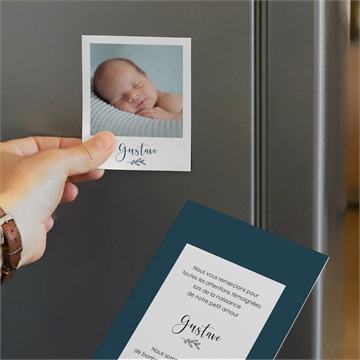 Remerciement naissance jolie touche duo - Mise en situation