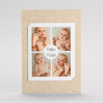 Remerciement naissance nos jumeaux duo