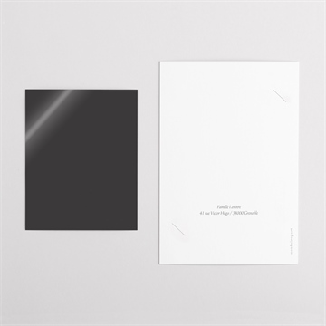 Remerciement naissance nos jumeaux duo - Dos du faire-part