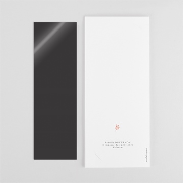 Remerciement naissance notre joie duo photomaton - Dos du remerciement