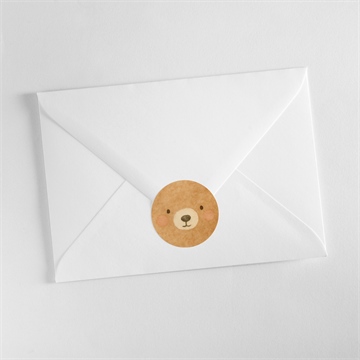 Sticker naissance ours mondoudou - Mise en situation