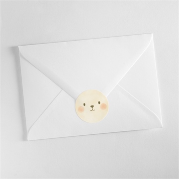 Sticker naissance lapin mondoudou - Mise en situation