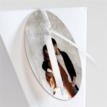 Boîte de dragées mariage classique photo étui - Détail de la boîte