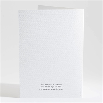 Livret de messe mariage classique photo - Dos du livret