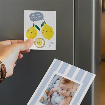 Faire-part naissance mon petit citron - Mise en situation