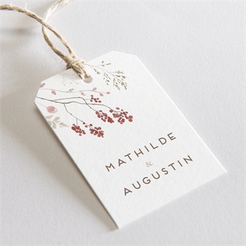 Etiquette mariage couronne d'automne