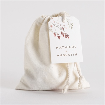 Pochon mariage  couronne d'automne