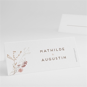 Marque-place mariage couronne d'automne