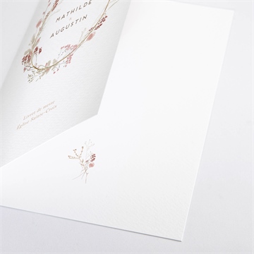 Livret de messe mariage couronne d'automne - Détail du livret