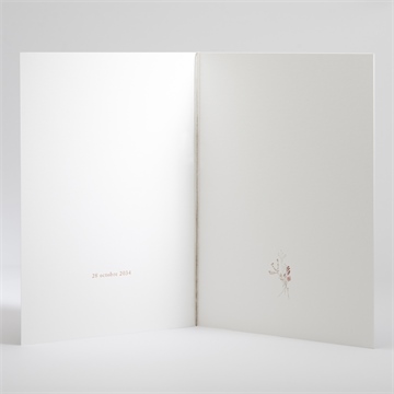 Livret de messe mariage couronne d'automne - Intérieur du livret