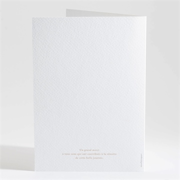 Livret de messe mariage couronne d'automne - Dos du livret