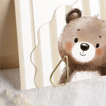 Faire-part naissance ours en peluche - Vue principale 2