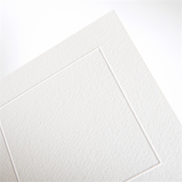 Faire-part mariage vierge gaufrage carré - Détail du faire-part