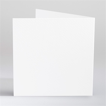 Faire-part mariage vierge gaufrage carré - Dos du faire-part