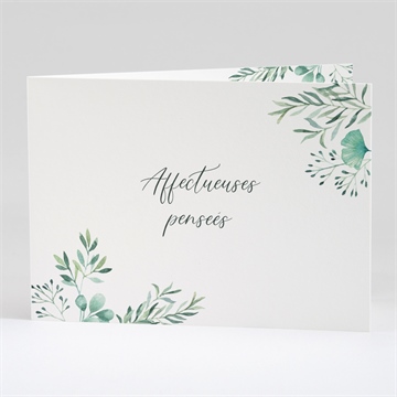 Carte de condoléances décès destinée paysage